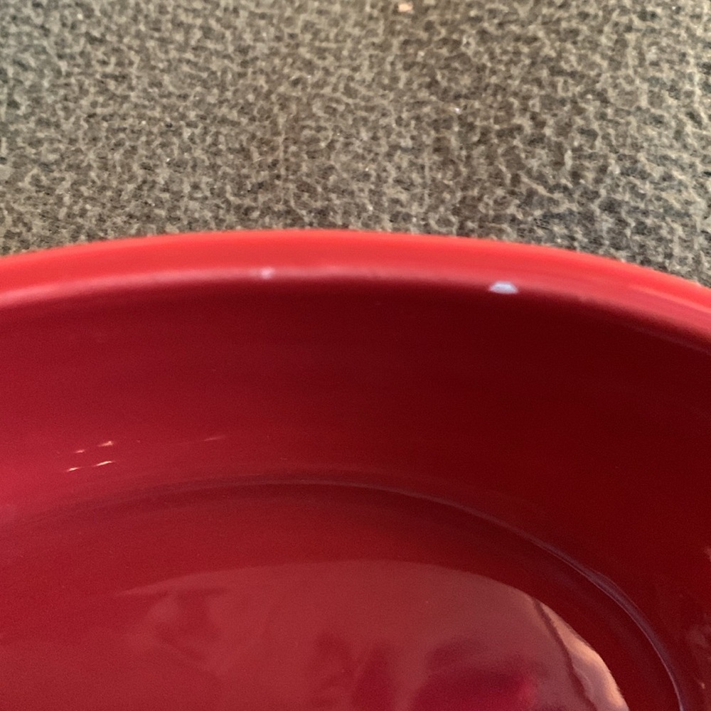 New Royal Norfolk red and green ceramic salsa dishes. Approx 4” x 7” x 2” - Picture 11 of 12